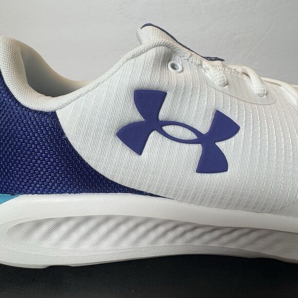 Under Armour Mens Size 9.5 Charged Pursuit 3 White Sonar Blue Running Shoes main image 13